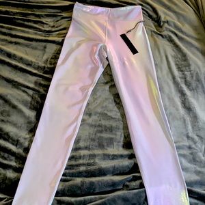 Carbon 38 Luminous high rise full length leggings sterling purple size Small NWT